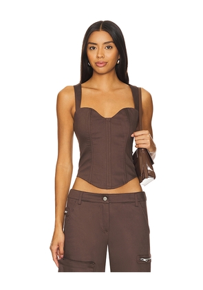 BY.DYLN Lucious Top in Brown. Size L. Also in XS.