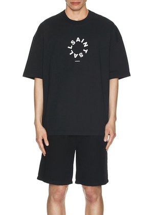 ALLSAINTS Tierra Tee in Black. Size M. Also in L, XXL/2X, XL/1X.