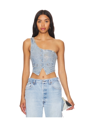 AFRM Gretchen Vest Top in Metallic Gold. Size 3X. Also in 1X, L, XL.