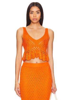 BEACH RIOT Leigh Top in Orange. Size S. Also in M.