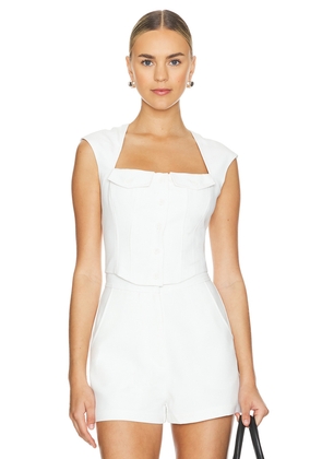 Amanda Uprichard Reeves Top in Ivory. Size XS. Also in S.