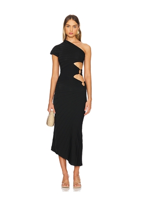Cult Gaia Lurenz Knit Midi Dress in Black. Size M. Also in S.