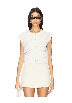 ASTR the Label Pedrine Vest in White. Size XL. Also in L.