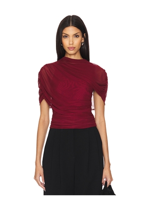 Amanda Uprichard x REVOLVE Evianna Top in Wine. Size M. Also in L, S, XL, XS.