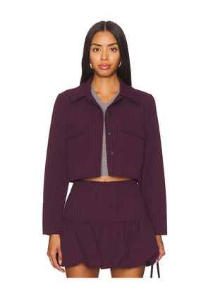 Amanda Uprichard Sanders Jacket in Burgundy. Size S. Also in M.