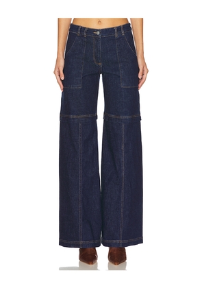 Amanda Uprichard Brady Jeans in Denim-Dark. Size M. Also in L, S, XL, XS.