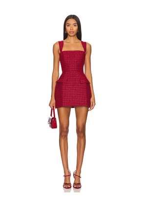 Amanda Uprichard Bethany Skort Romper in Red. Size M. Also in XS, S, L, XL.