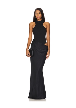 Camila Coelho Estrella Maxi Dress in Black. Size M. Also in XXS, XS, S, L, XL.