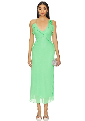 Bardot x REVOLVE Olea Maxi Dress in Green. Size 4. Also in 2, 8.
