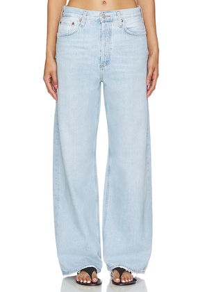 AGOLDE Low Slung Baggy Jeans in Denim-Light. Size 30. Also in 32, 33.