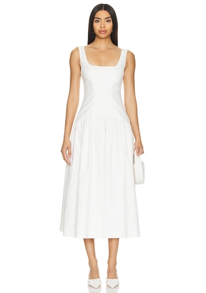 Camila Coelho Linda Midi Dress in Ivory. Size S. Also in M, XS.
