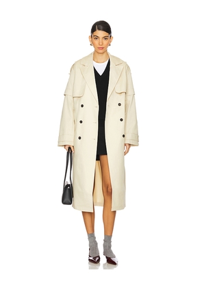 ALLSAINTS Clyde Trench in White. Size 12. Also in 10.