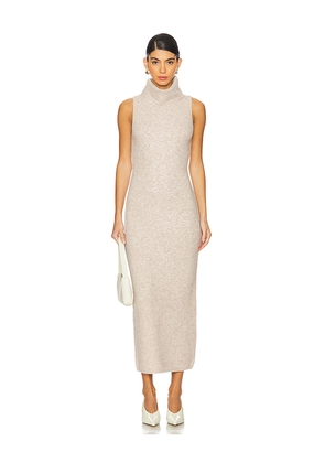 Camila Coelho Noel Maxi Dress in Beige. Size L. Also in M, S, XL, XS.