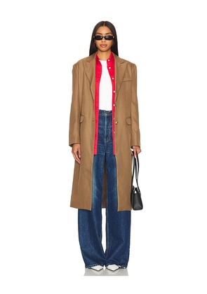 ASTR the Label Brylee Coat in Brown. Size L. Also in XL.