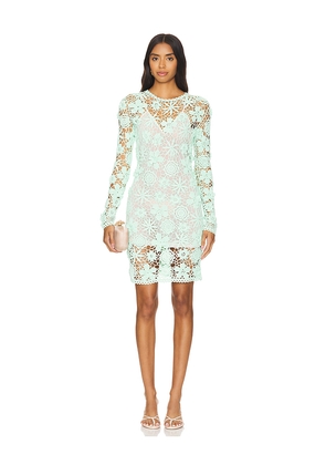 AKNVAS X Revolve Sydney Crochet Mini Dress in Mint. Size M. Also in S.