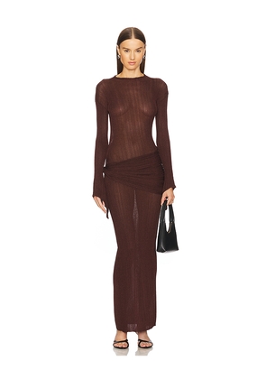 Aya Muse Steren Dress in Chocolate. Size L. Also in XXS.