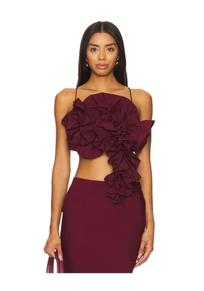 Camila Coelho Hera Top in Red. Size M. Also in L, S, XS.