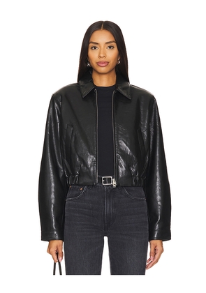 AGOLDE X Shoreditch Ski Club Essie Cropped Jacket in Black. Size S. Also in XS, M, L.