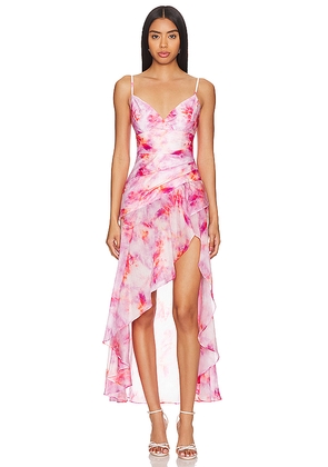 Bardot Sorella Midi Dress in Pink. Size 4. Also in 10, 6.