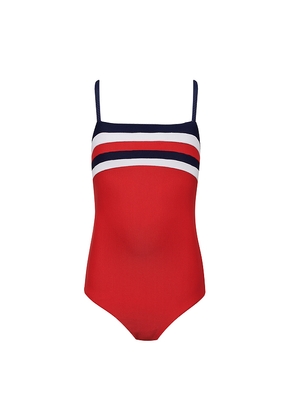 BEACH RIOT Kids Little Jessa One Piece Swimsuit in Red. Size 3/4. Also in 2, 5/6.