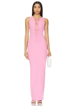 BY.DYLN Bambi Maxi Dress in Pink. Size M. Also in L, XL.