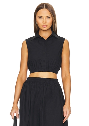 AEXAE Button Up Top in Black. Size XXS. Also in XS.