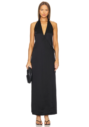 Bondi Born Nara Halter Maxi Dress in Black. Size XL/1X. Also in S.