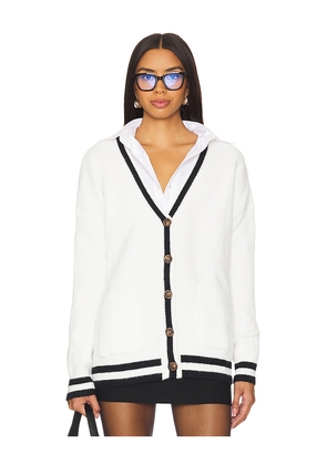 ALL THE WAYS Lucy Button Front Sweater in Ivory. Size L. Also in XS.