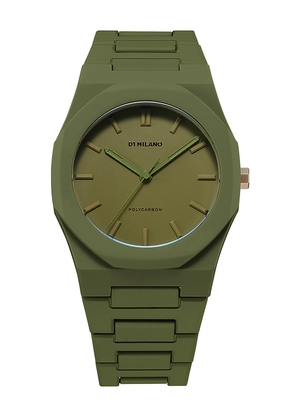 D1 Milano Polycarbon 40.5mm Watch in Green.