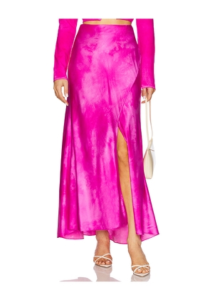 Alejandra Alonso Rojas Flared Midi Skirt in Pink. Size 2. Also in 10, 6, 8.