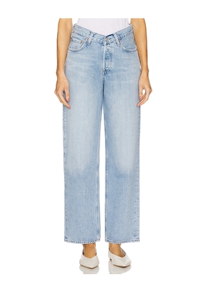 AGOLDE V-waist Baggy Jeans in Blue. Size 26. Also in 24, 29, 30, 33.