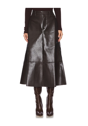 Citizens of Humanity Cassia Skirt in Brown. Size 27. Also in 28, 29, 30, 31.