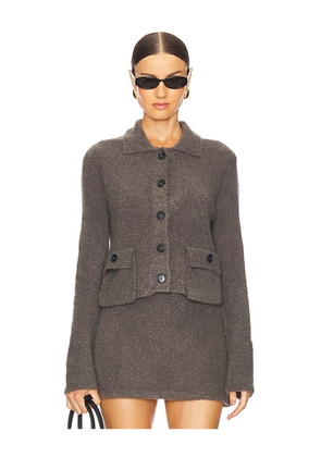 Bec + Bridge Josie Crop Cardigan in Charcoal. Size M. Also in XS, L.