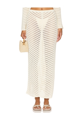 DEVON WINDSOR Rafaella Skirt in Cream. Size M. Also in L.