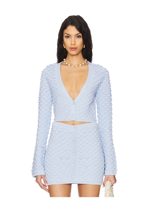 DEVON WINDSOR Vittoria Cardigan in Baby Blue. Size M. Also in L, S, XL.