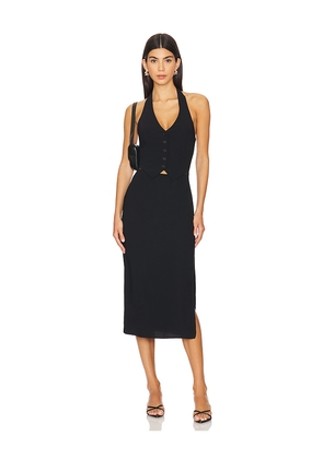 Amanda Uprichard Isadore Dress in Black. Size S. Also in XL.