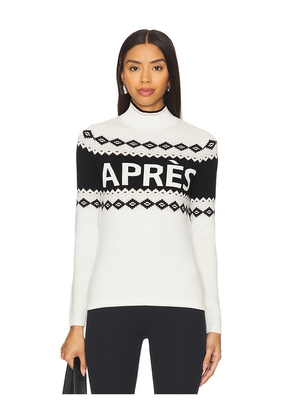 Alp N Rock Aurora Mock-neck Sweater in Ivory. Size M. Also in L, S.