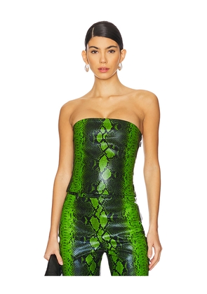 CULTNAKED Killa Bandeau Top in Green. Size S. Also in M, XS.