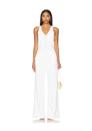 Amanda Uprichard x REVOLVE Ethan Jumpsuit in White. Size M. Also in XL, XS.