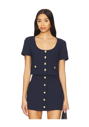 Amanda Uprichard Benton Top in Navy. Size M. Also in L, S.