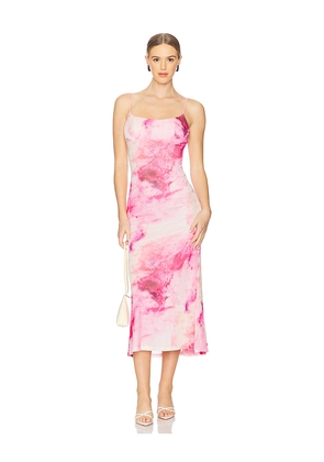 Bardot Adoni Midi Dress in Pink. Size 4. Also in 2, 6.