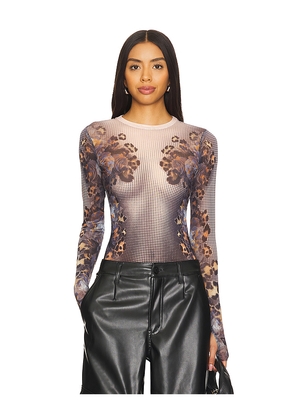 AFRM Kaylee Top in Nude. Size 1X. Also in 2X, 3X, L, M, S, XL, XS, XXL, XXS.