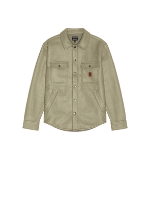 Brixton Durham Felted Stretch Jacket in Sage. Size M. Also in S, L.