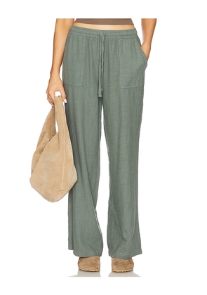 Bobi Wide Leg Jogger in Sage. Size XL. Also in XS, M.