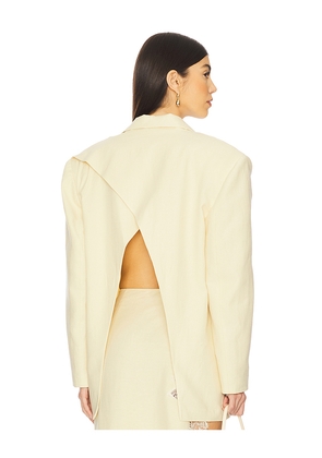 Ceren Ocak Oversized Jacket in Lemon. Size XL/1X. Also in XS.