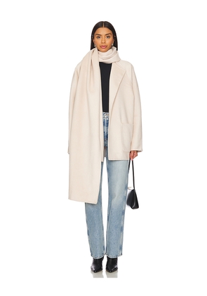 EAVES Osher Wool Coat in Ivory. Size M. Also in L, S, XL, XS.