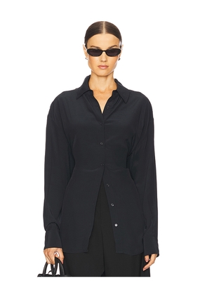 EAVES Sivan Shirt in Black. Size L. Also in M, S, XL, XS, XXS.