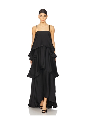 ELLIATT Tilly Maxi Dress in Black. Size S. Also in XS, M, L.