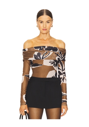 Cleobella Penelope Top in Brown,Black. Size M. Also in S, XS.