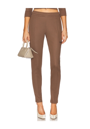 THE ATTICO Long Pant in Chocolate. Size 42. Also in 44.